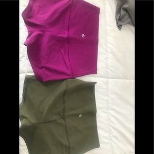 2 PAIRS AUTHENTIC YOGA LULULEMON SHORTS